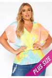 SHORT SLEEVE TIE DYE TOP