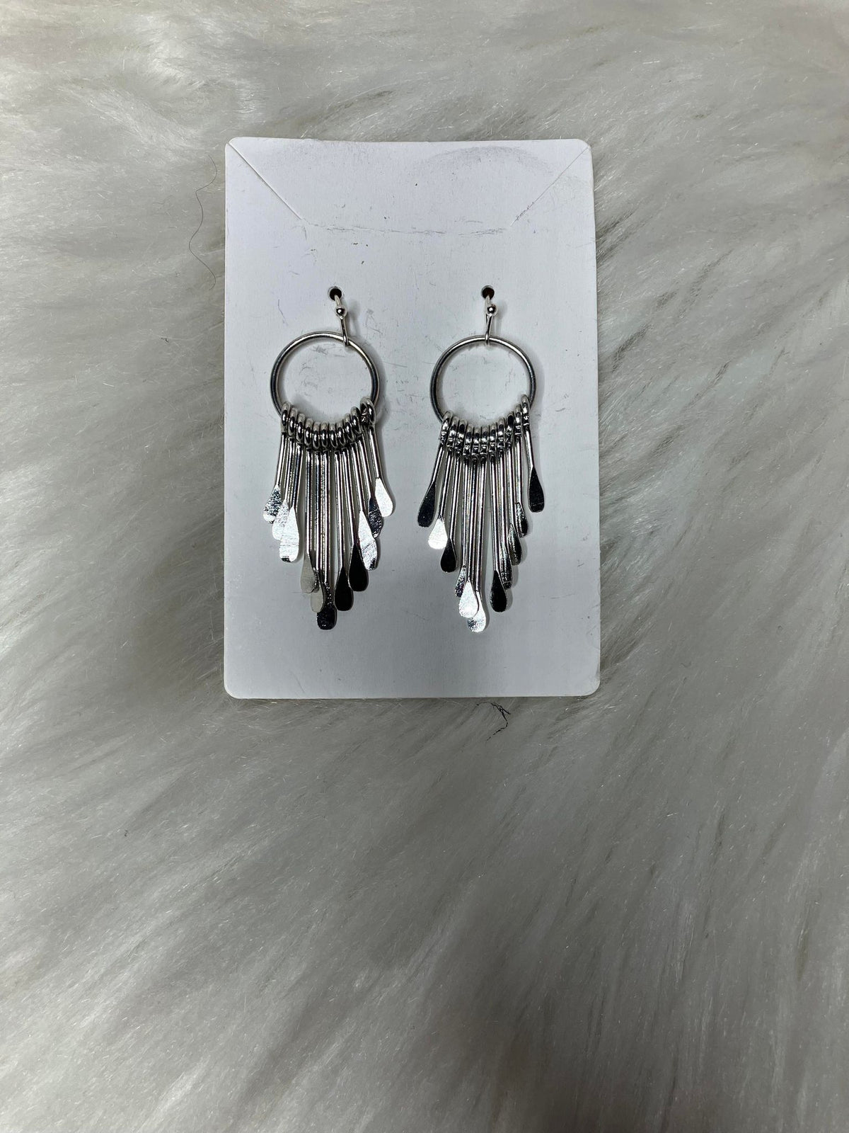 Silver  Fringe Earring