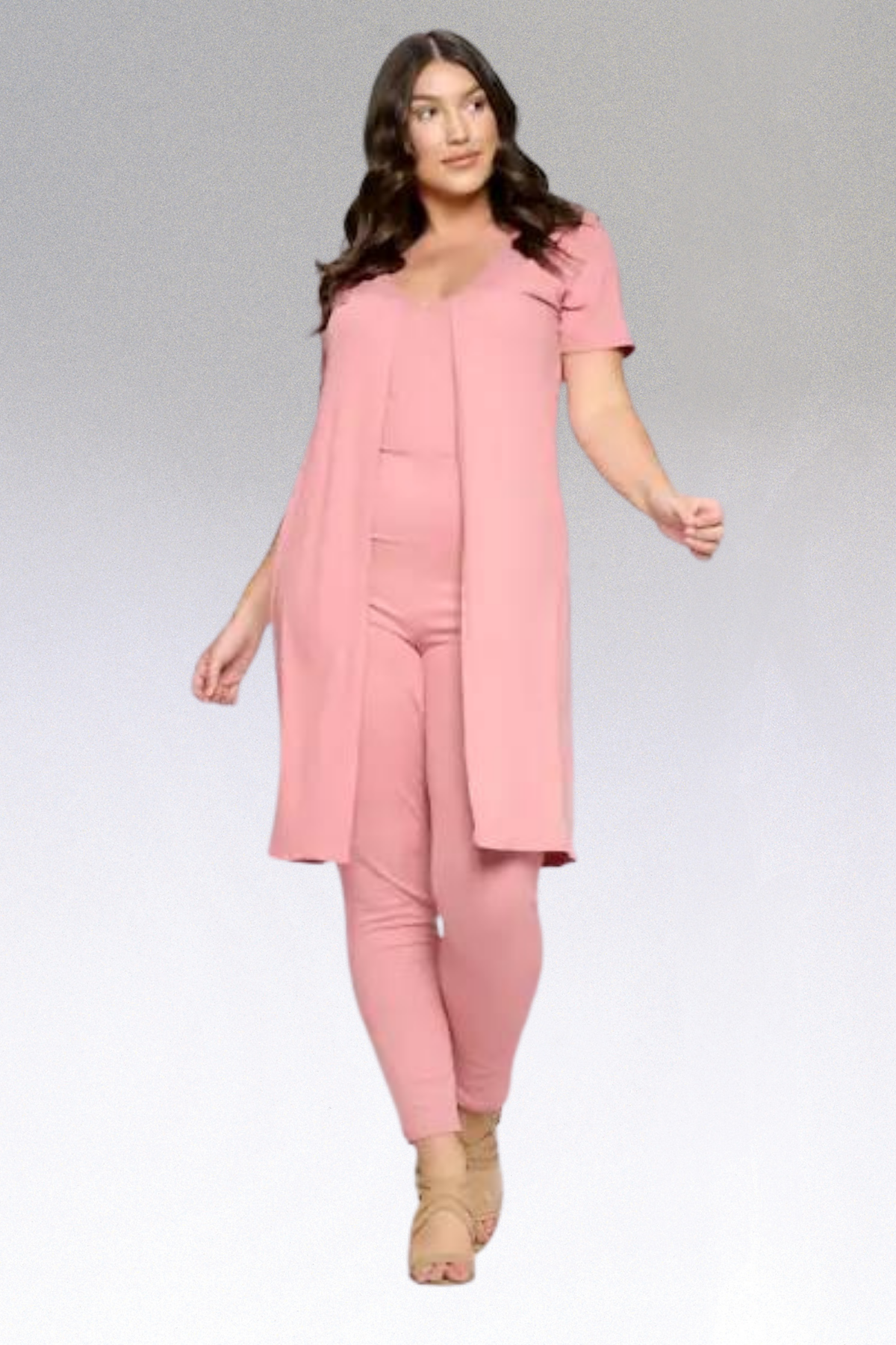 2 pc Plus Size Jumpsuit Set