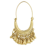 Gold Goddess Dangle Hoops