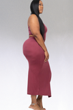 Plus Size Top and Skirt Set