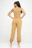 Criss Cross Me Jogger Pants Set