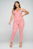 2 pc Plus Size Jumpsuit Set