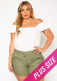 ELASTIC WAIST SHORTS