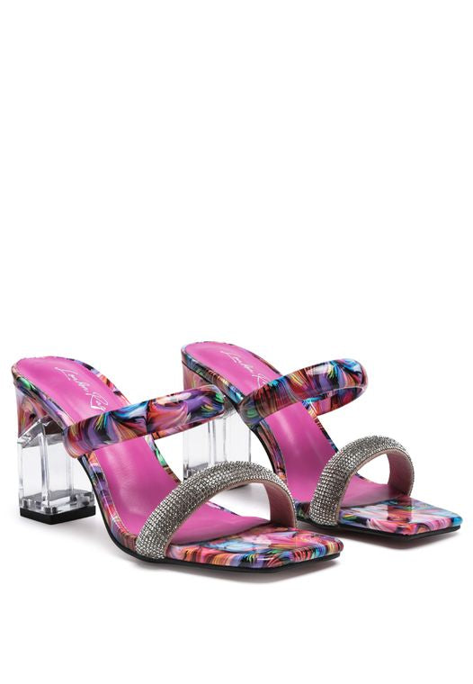 Pretty In Pink Block Heel