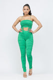 Crop Top and Leggings Set