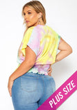 SHORT SLEEVE TIE DYE TOP