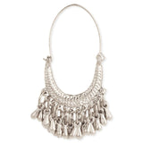 Silver Goddesds Dangle Hoops